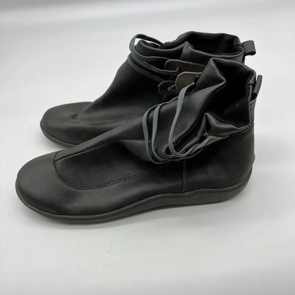 Women Ankle Boots Low Heel Slip on Comfortable Booties Black Size 9.5US /41CN